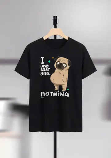 Koszulka z mopsem - I understand nothing